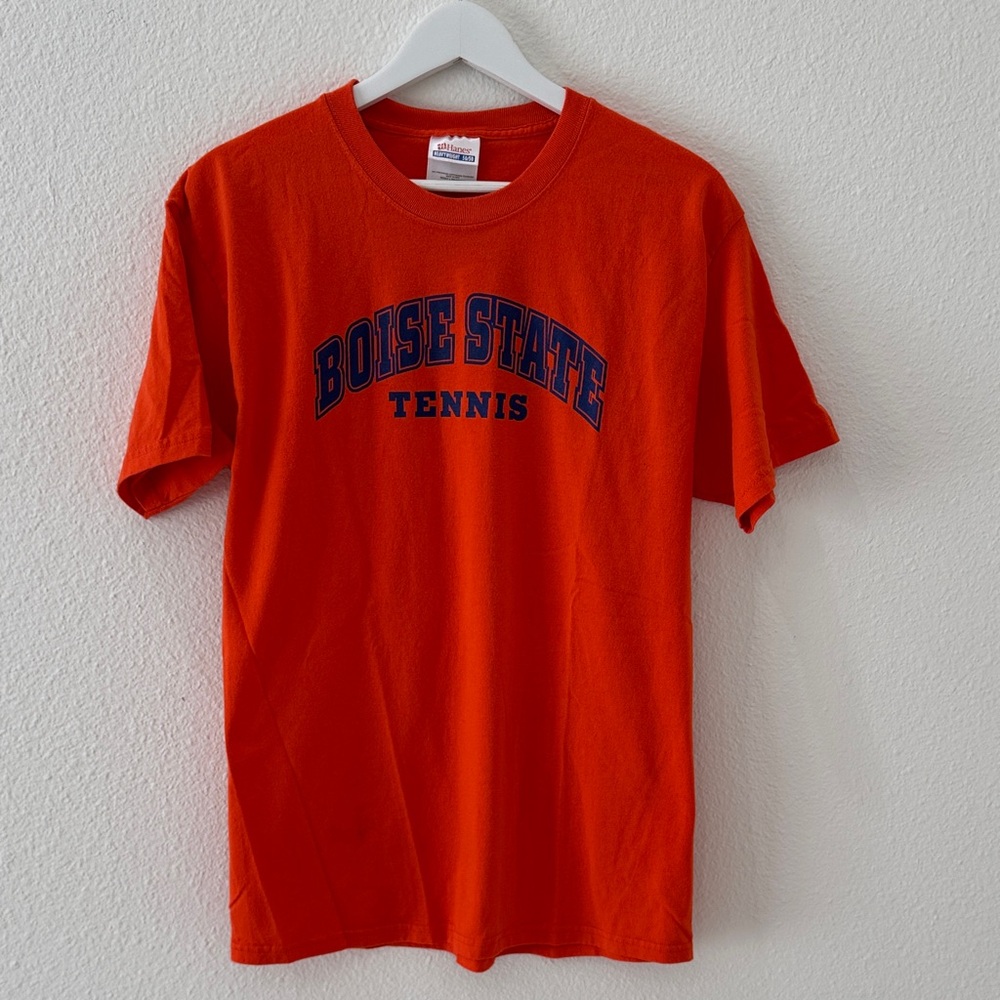 Hanes Boise State Tennis Heavyweight Orange T-Shirt